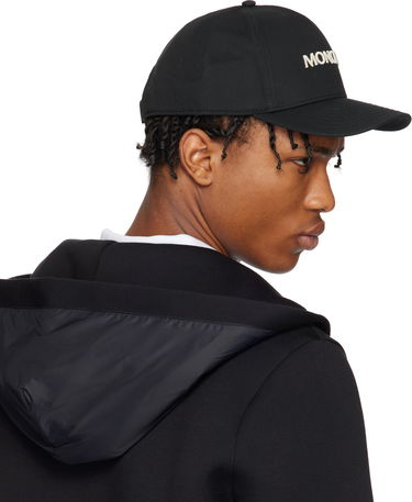 Šiltovka Moncler Moncler Embroidered Logo Gabardine Baseball Cap Čierna | K10913B0005404863, 2