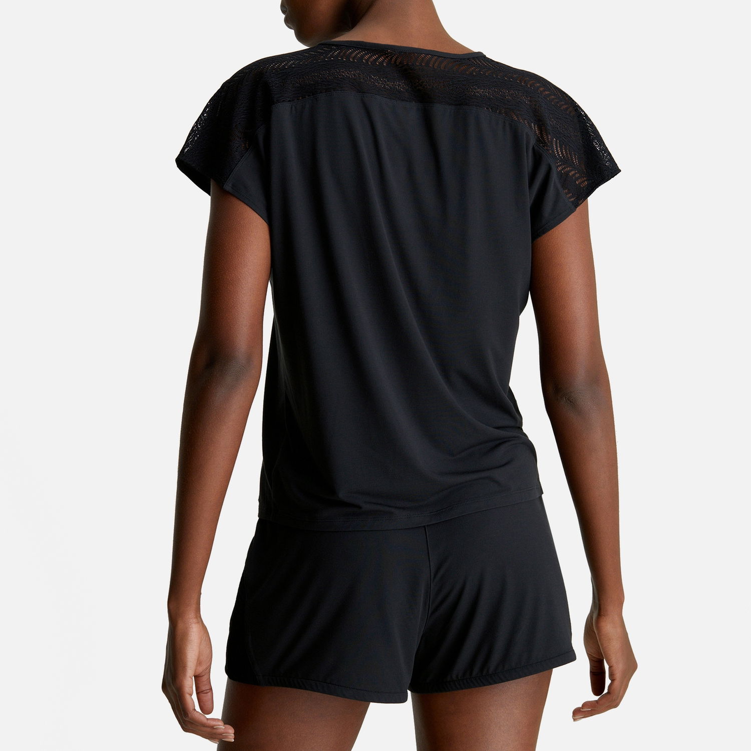 Tričko CALVIN KLEIN Sculpt Stretch-Modal Top Čierna | 000QS7157EUB1, 1