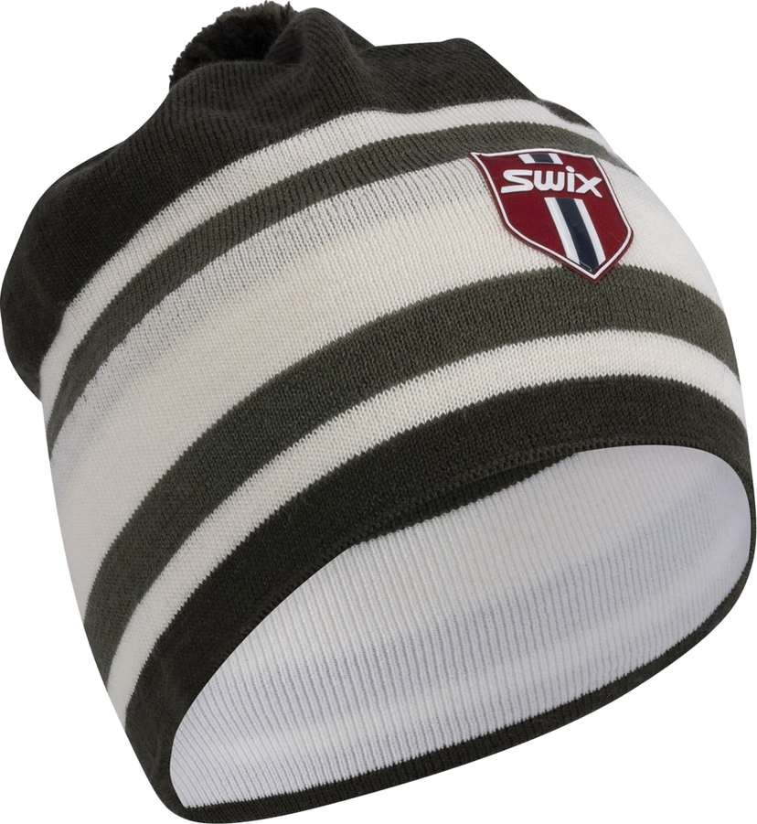 Kulicha SWIX Tradition Light Striped Beanie Biela | 46450-48005
