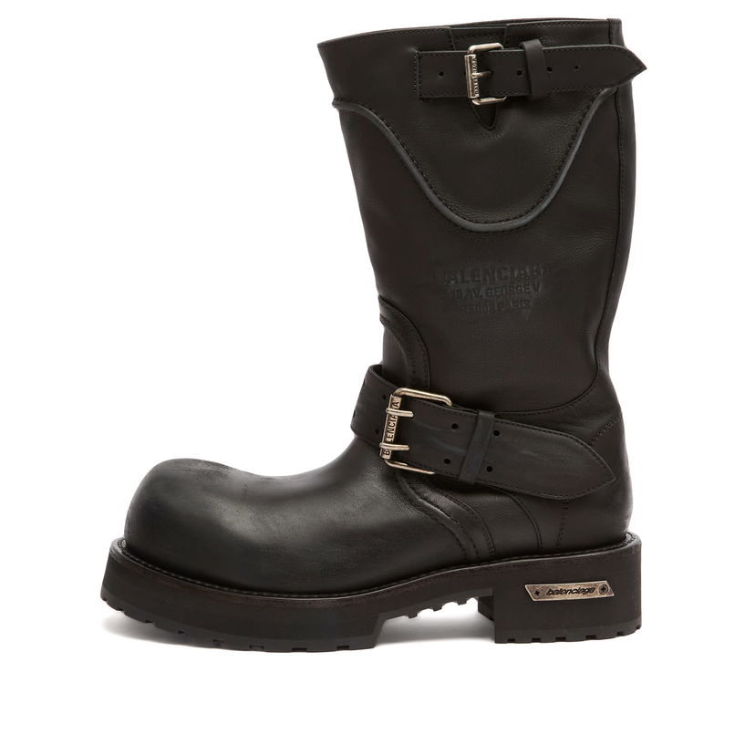 Tenisky a topánky Balenciaga Balenciaga Venom Leather Boots Size EU 40 Čierna | 833581-WBEQ1-1000