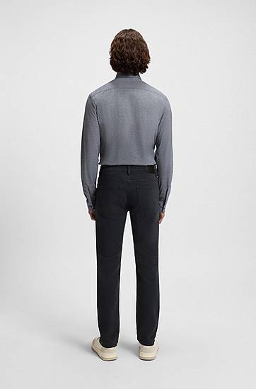 Džínsy BOSS Delaware Slim-Fit Comfort-Stretch Jeans Navy | 50544645, 1