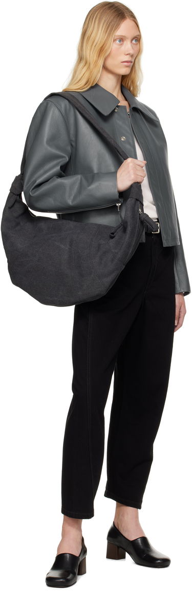 Bunda LEMAIRE Lemaire Boxy Cropped Leather Jacket Šedá | OW1133 LL0099, 3