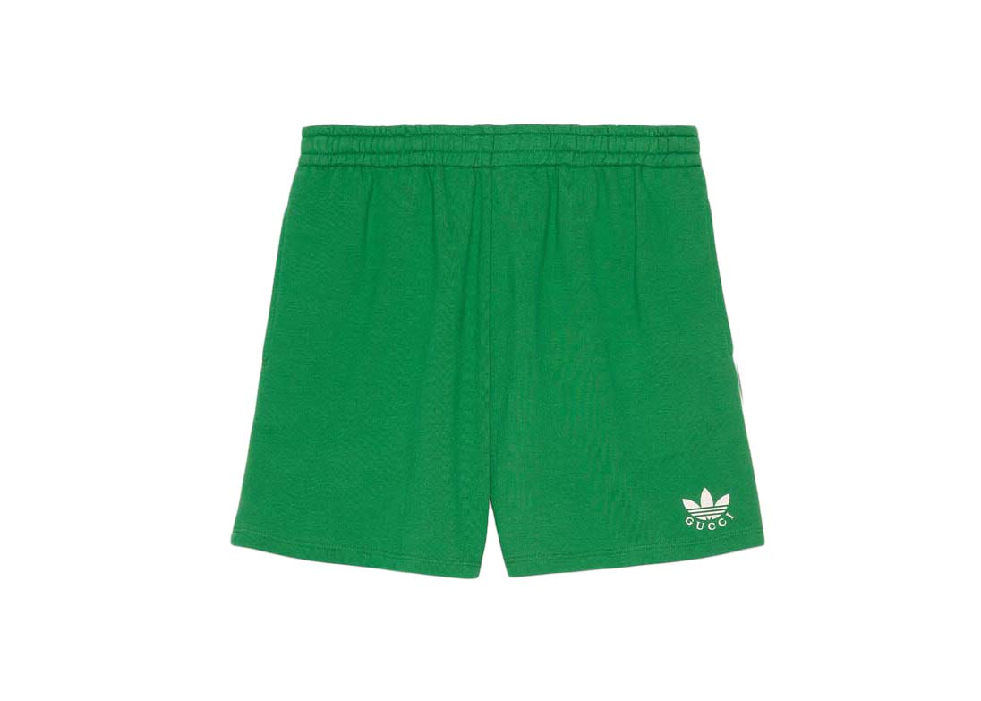 Šortky Gucci adidas x Cotton Shorts Green Zelené | 691640 XJEKQ 3826, 0
