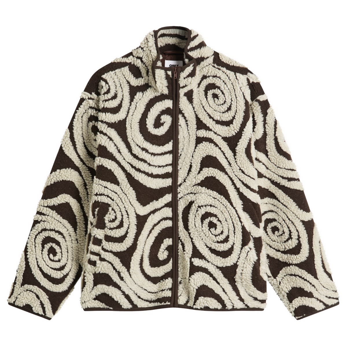 Bunda OBEY Swirls Jacquard Zip Jacket Rôznofarebný | 221800445-BWM, 1