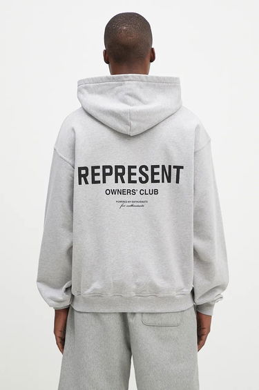 Mikina Represent Clo Owners Club Zip Hoodie Grey Šedá | OCM41122.158, 0
