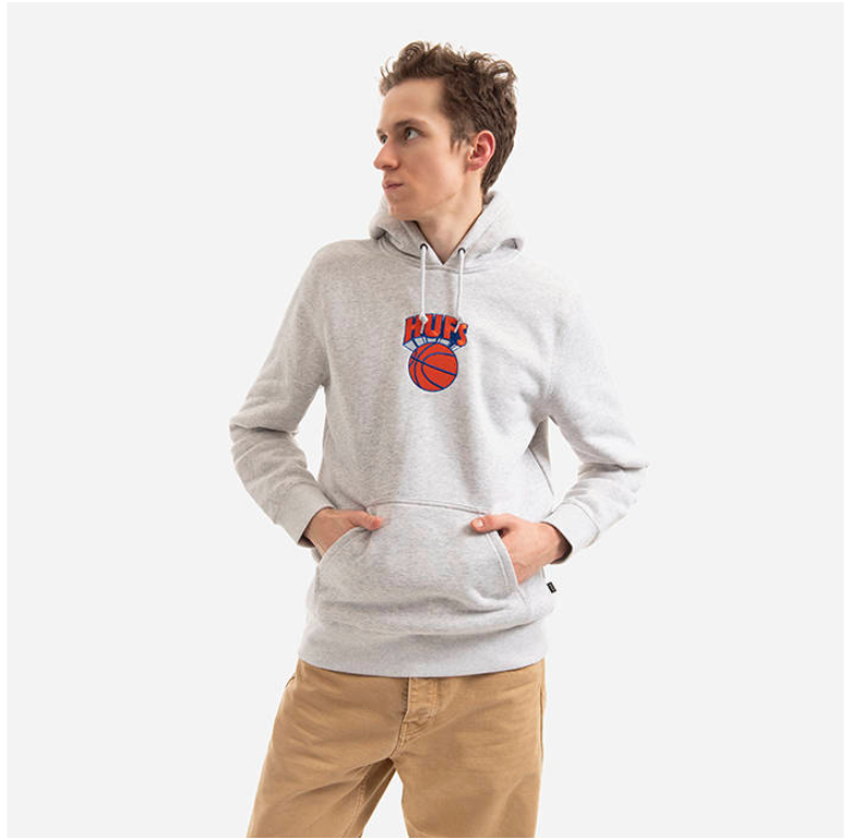 Mikina HUF Eastern Hoodie Athletic Heather Šedá | pf00418-athhr, 0