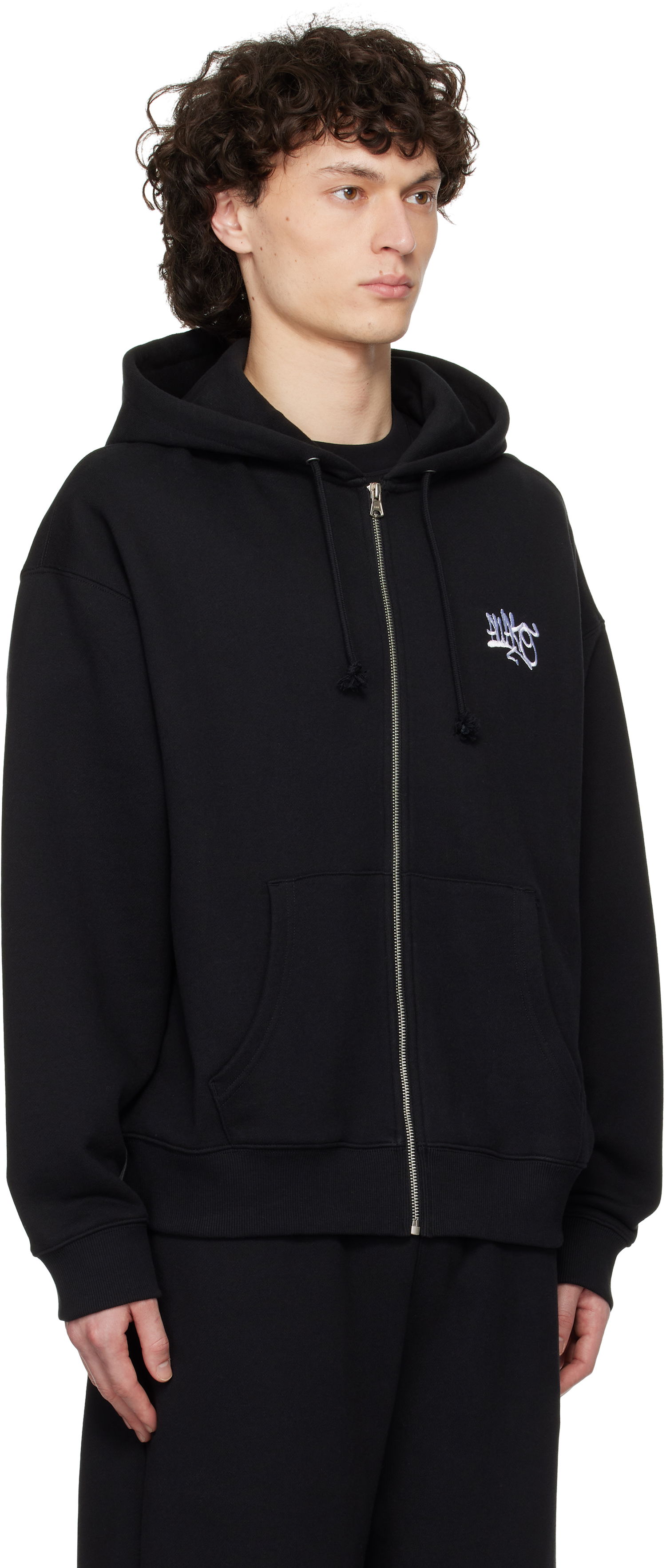 Mikina Awake NY Awake NY All City Zip-Up Hoodie Čierna | AWK-SP25-HD005, 1
