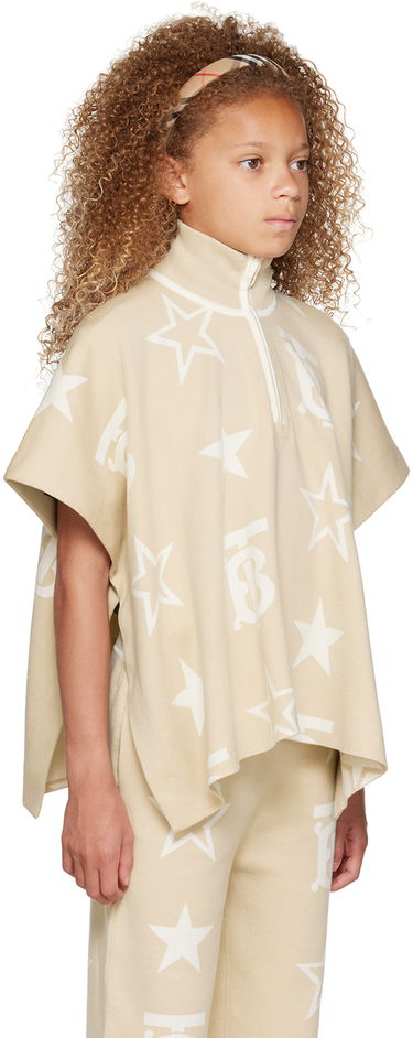 Sveter Burberry Burberry Kids Sylvie Poncho Béžová | 8057913, 1