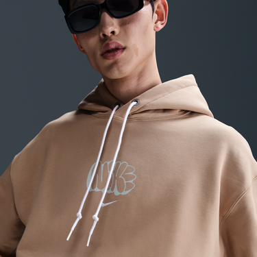 Mikina Nike Solo Swoosh Fleece Hoodie Béžová | HQ4181-200, 4