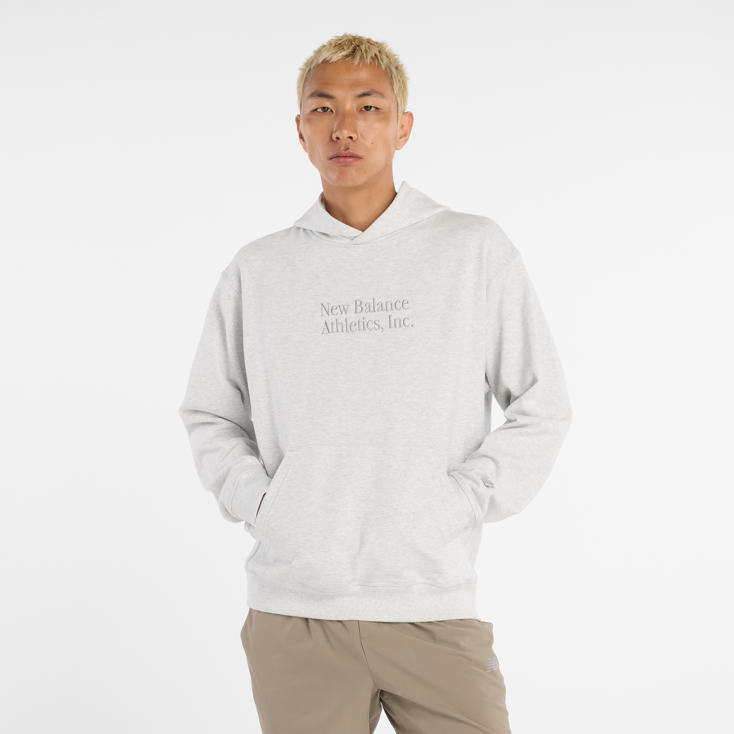 Mikina New Balance Pullover Hooded Sweatshirt Šedá | NBMT53925AHH, 0