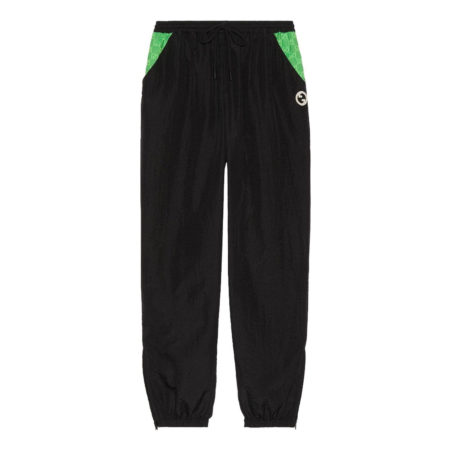 Nohavice Gucci Nylon Patch Trousers Čierna | 746824-XJFU0-1043, 0