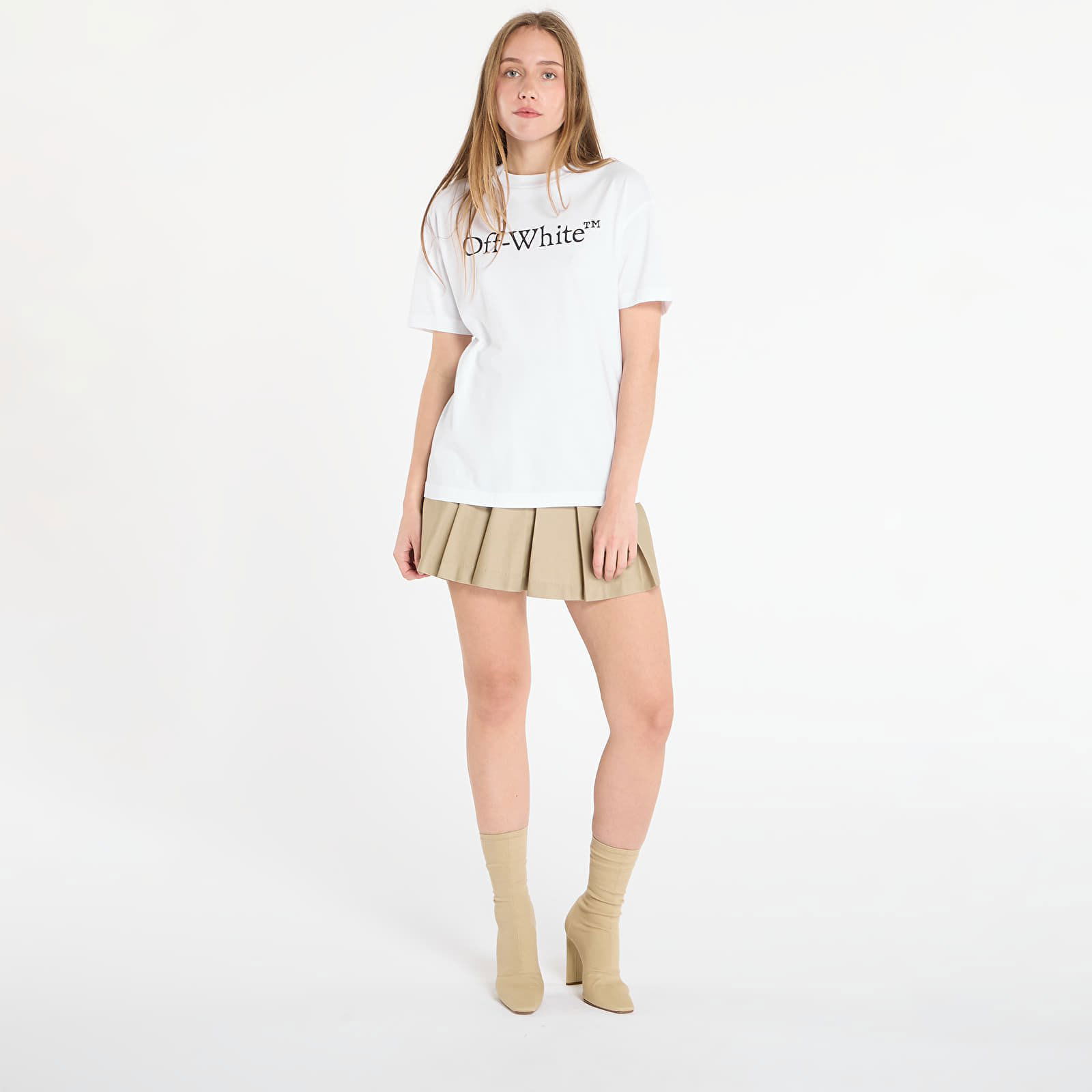 White Big Bookish Skate T-Shirt