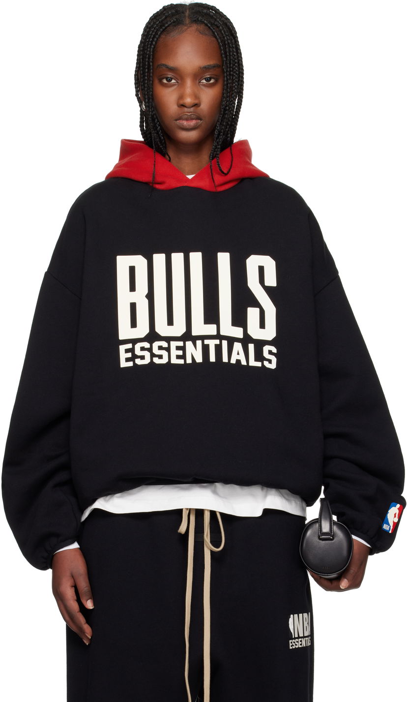 Mikina Fear of God Fear of God ESSENTIALS NBA Bulls Pullover Hoodie Čierna | 192AL246504F