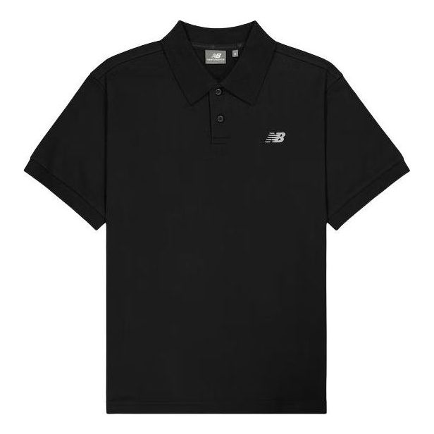 Polo tričko New Balance Logo Polo Shirt Čierna | NFE21011-BK