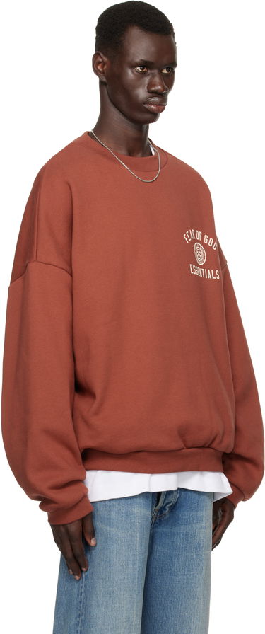 Sveter Fear of God Fear of God ESSENTIALS Fleece Crewneck Sweatshirt Hnedá | 192HO246266F, 1