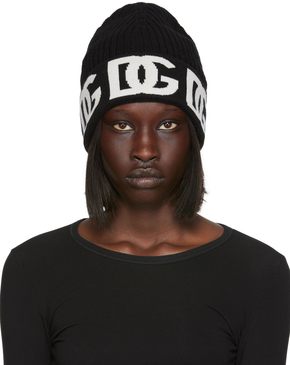 Kulicha Dolce & Gabbana Black Logo Beanie Čierna | FXI31T JAWP5, 0