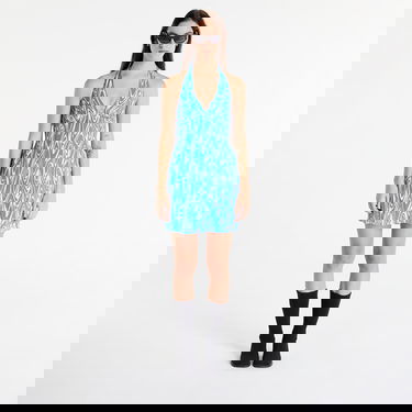 Šaty Tommy Hilfiger Psychedelic Halter Dress Modrá | DW0DW15181 0G0, 2