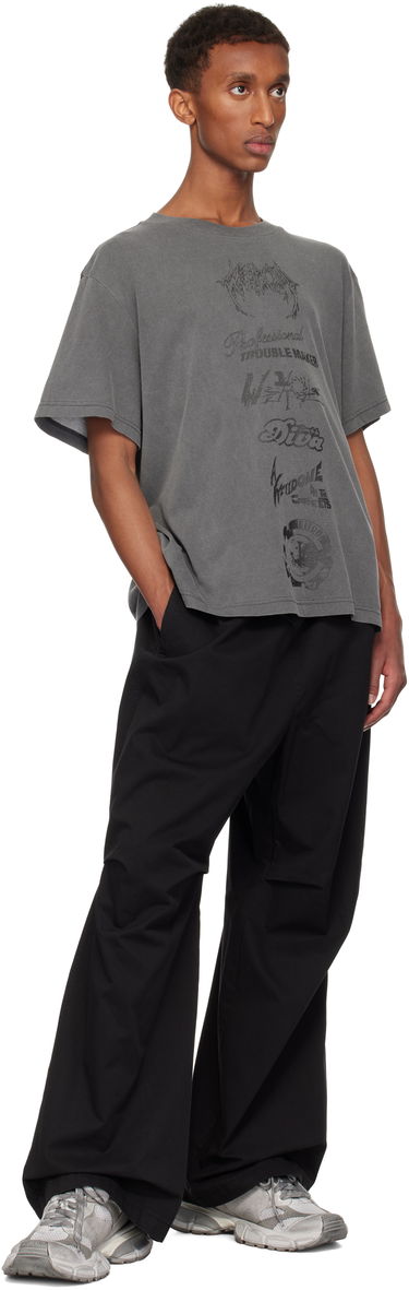 Tričko We11done We11done Multi Logo Graphic T-Shirt Šedá | WD-TT3-24-777-U-CH, 3