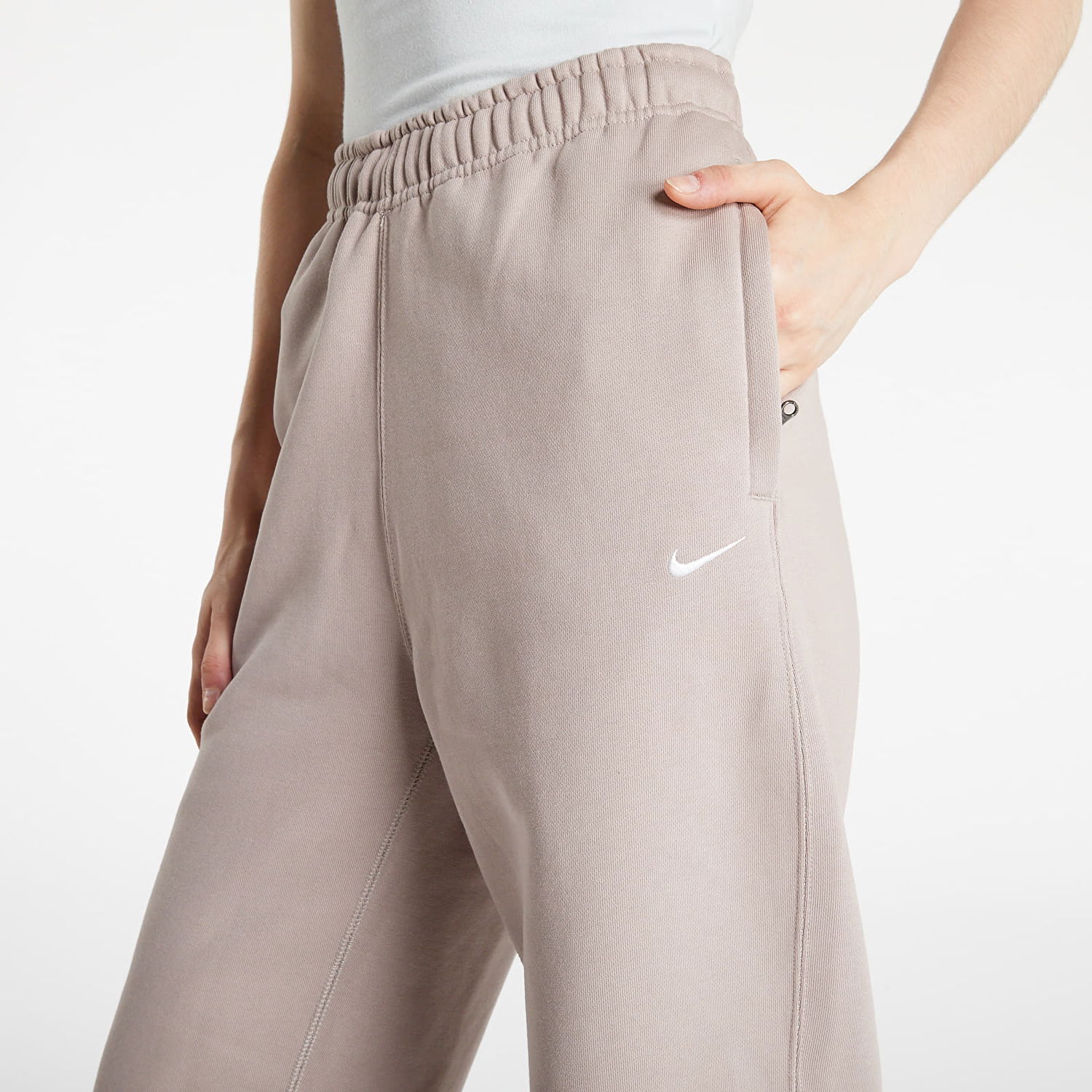 Tepláky Nike Lab NRG Solo Swoosh Fleece Pant Béžová | CW5565-245, 1