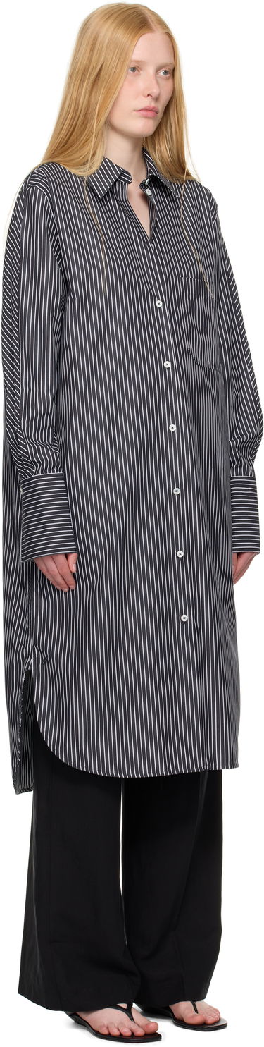 Šaty TOTEME TOTEME Striped Shirt Dress Čierna | 253-WRD0201-FB0436, 1