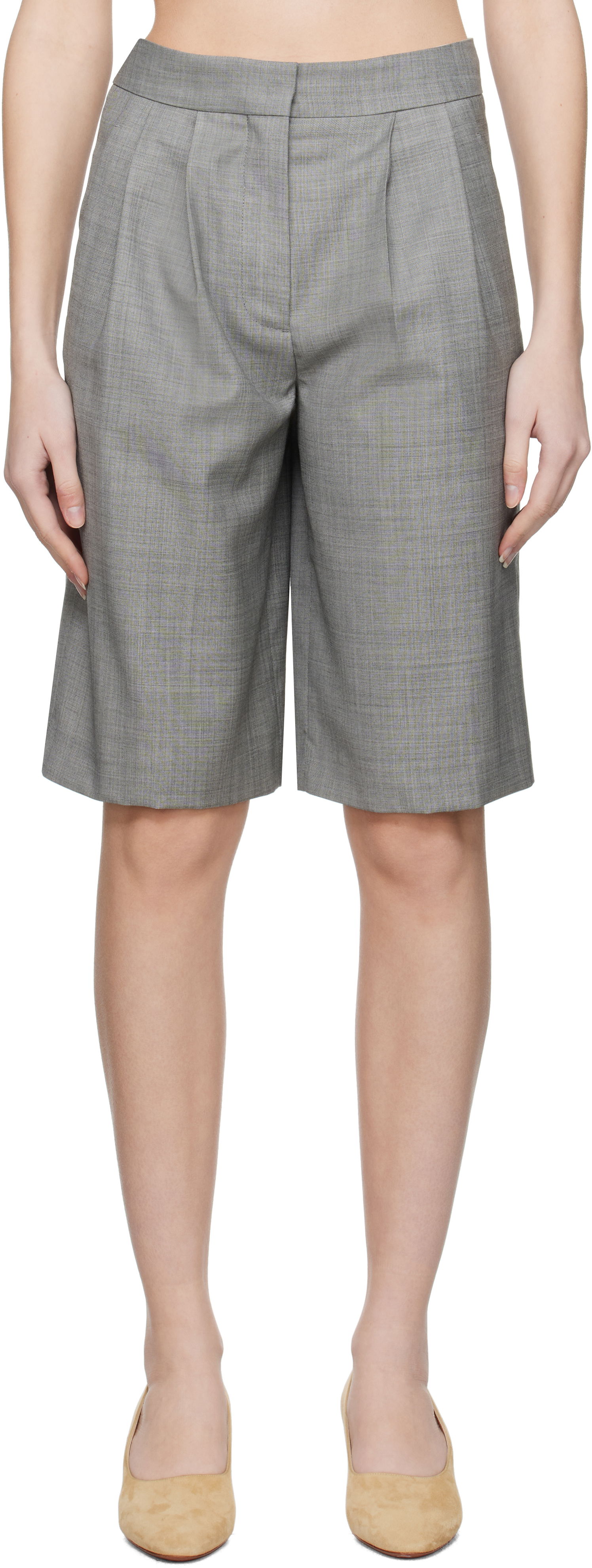 Šortky Loulou de Saison Loulou de Saison Soan Shorts Šedá | SOAN, 0
