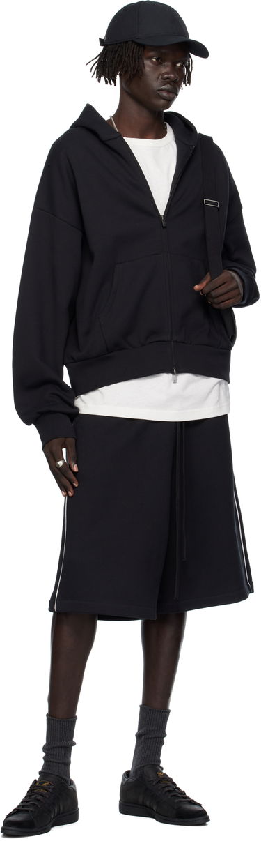 Mikina Fear of God Fear of God ESSENTIALS Classic Fit Fleece Zip-Up Hoodie Čierna | 192SP254780F, 3