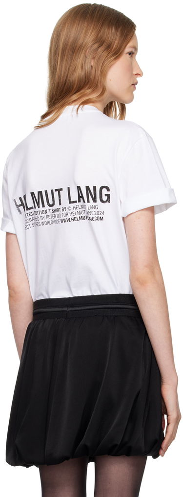 Tričko Helmut Lang Skyline Postcard Graphic T-Shirt Biela | O07HM501, 2