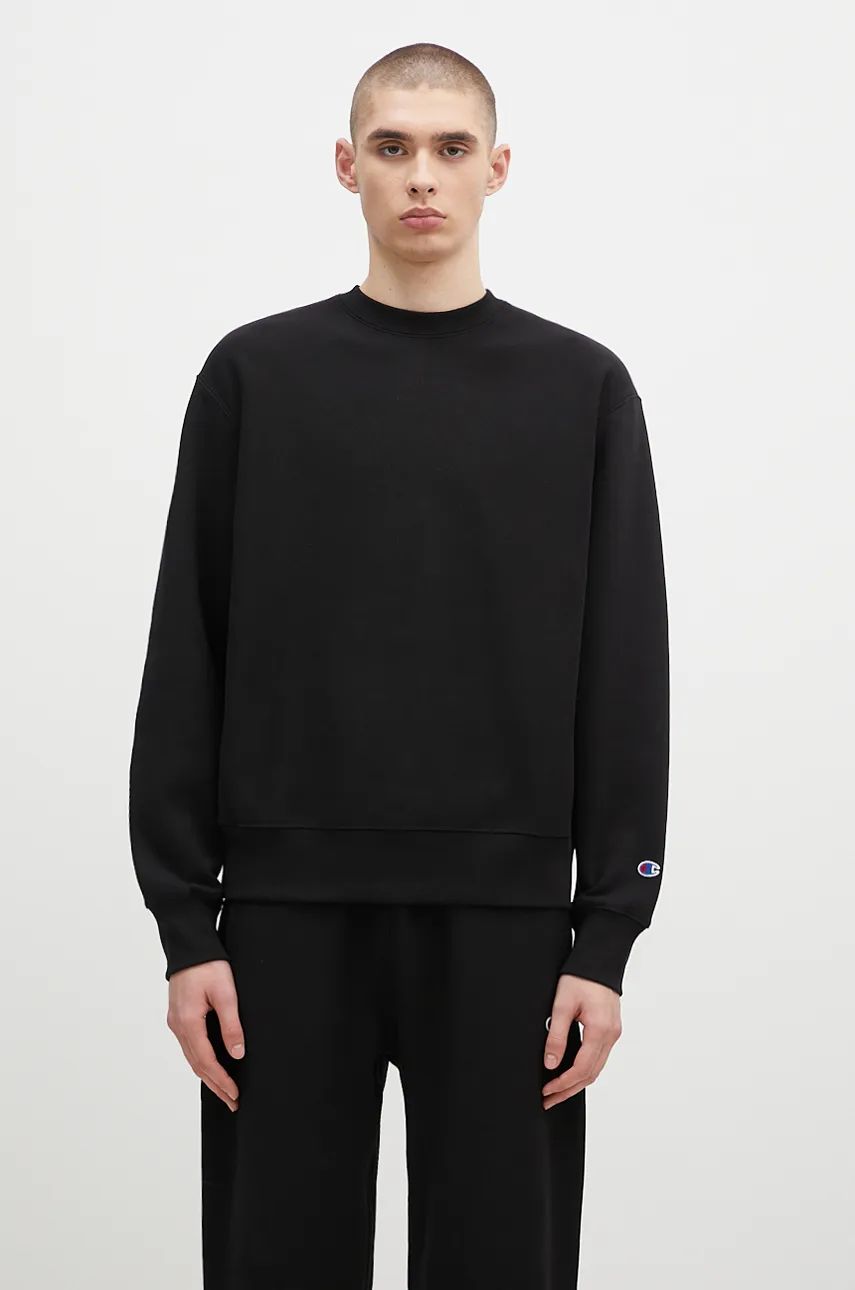 Mikina Champion Crewneck Sweatshirt Čierna | 220707, 0