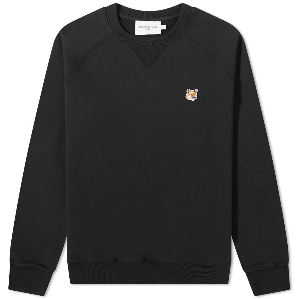 Sveter MAISON KITSUNÉ Maison Kitsuné Classic Fox Head Patch Sweatshirt Čierna | AM00303KM0001-P199, 0