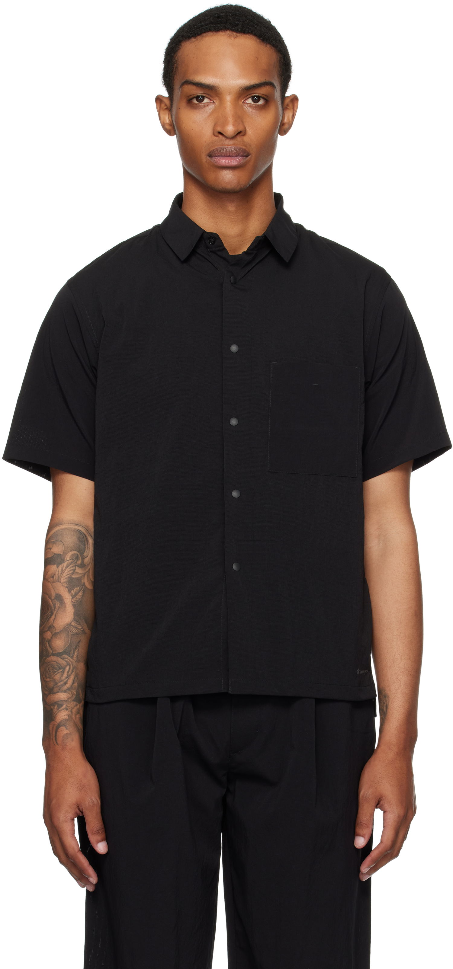 Košeľa Snow Peak Snow Peak Breathable Quick Dry Shirt Čierna | SH-25SU002, 0