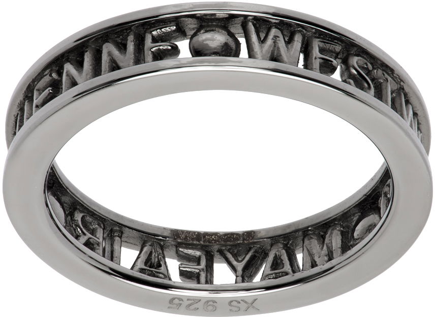 Prsteň Vivienne Westwood Gunmetal Westminster Ring Metalická | 64040016-01S001-FJ, 0