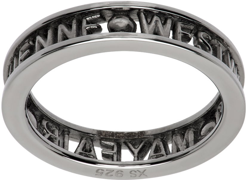 Prsteň Vivienne Westwood Gunmetal Westminster Ring Metalická | 64040016-01S001-FJ
