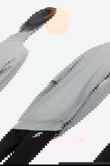 Mikina Carhartt WIP American Script Half-Zip Sweatshirt Šedá | I027014.GREY.HEATH, 1