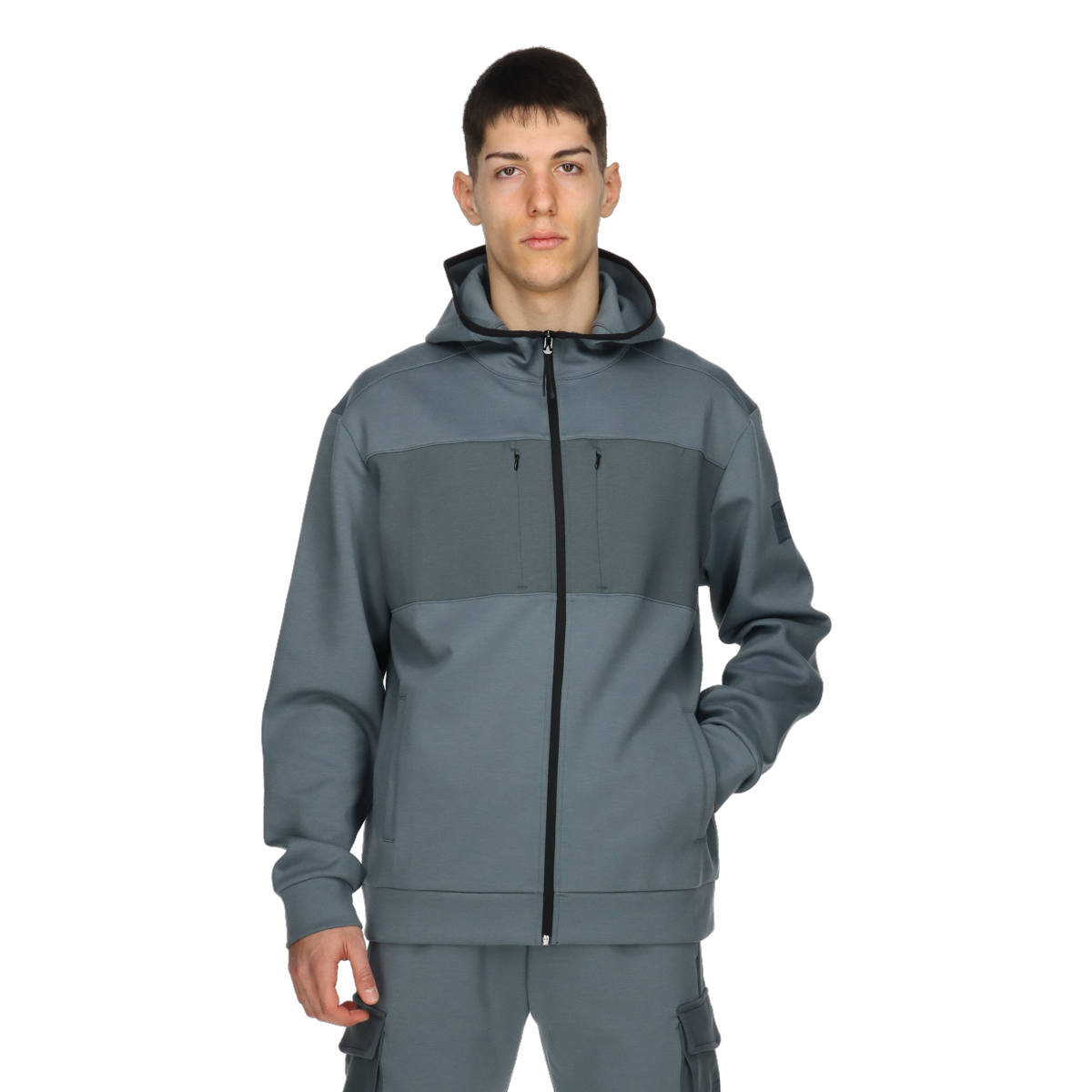Mikina Champion Full-Zip Hooded Sweatshirt Modrá | 219762-ES017, 0