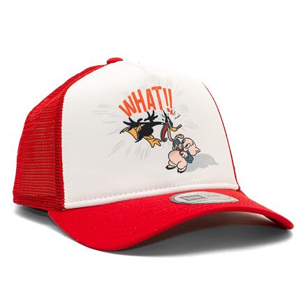 Šiltovka New Era 9FORTY A-Frame Trucker Character Looney Tunes Daffy Duck Scarlet One Size Biela | 60435086, 0