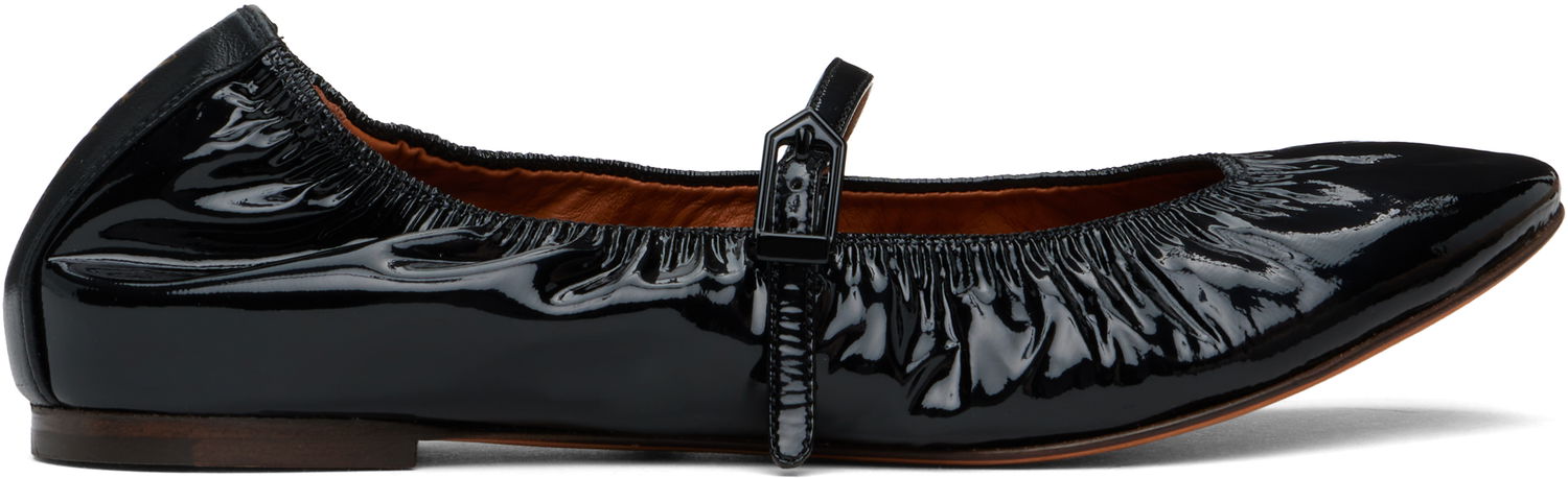 Oblečenie LANVIN Lanvin Mary Jane Glossy Leather Ballerinas Čierna | FW-BAMB05-GLOS-H24, 0
