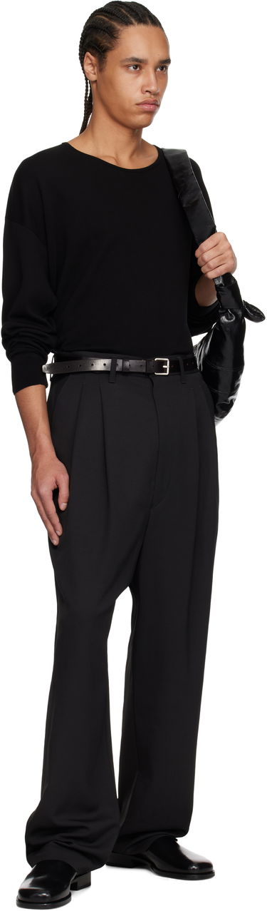 Sveter LEMAIRE Lemaire Fine Cotton Long Sleeve Sweater Čierna | TO1373 LK1041, 4