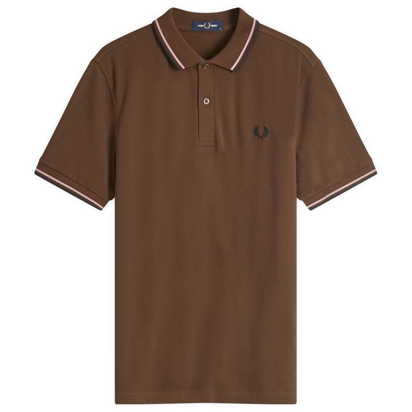 Polo tričko Fred Perry Twin Tipped Polo Shirt Hnedá | M3600-Y78