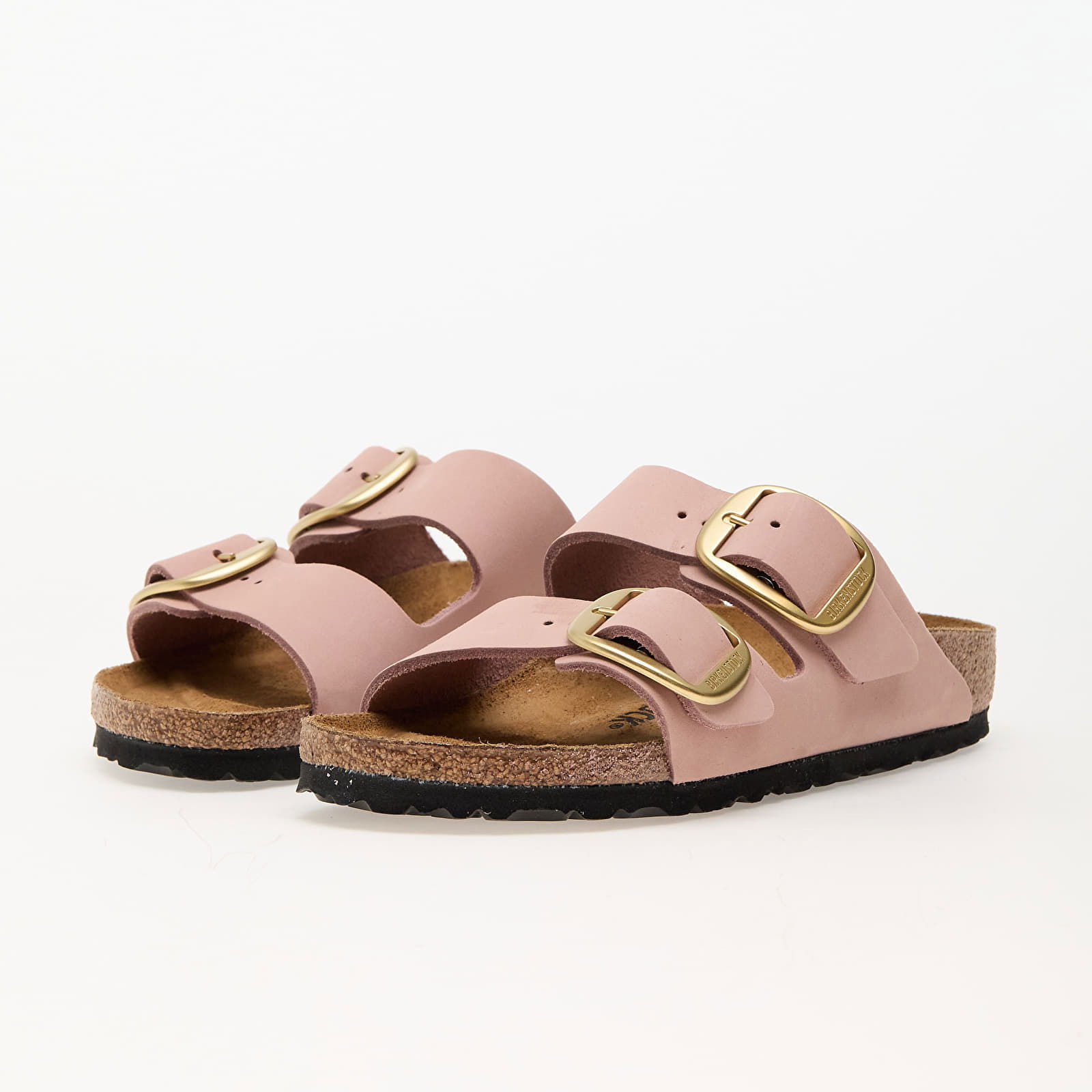 Arizona Big Buckle Nubuck Leather Soft Pink
