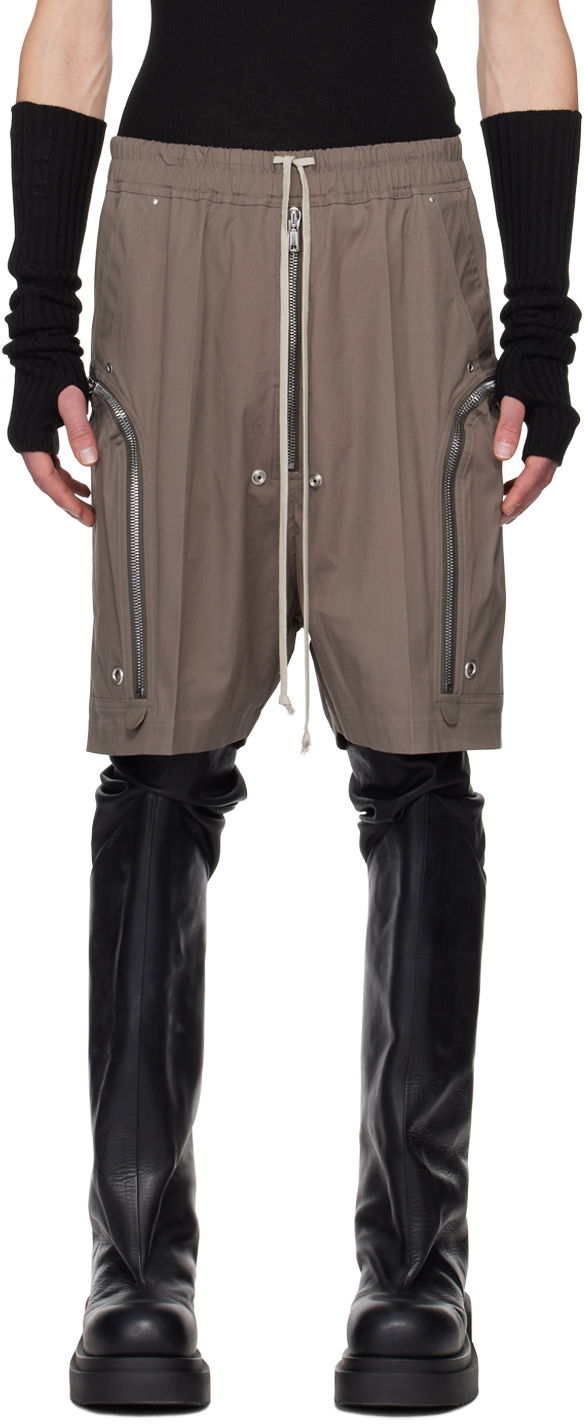 Šortky Rick Owens Bauhaus Bela Shorts Šedá | RU01D3392 TE, 0