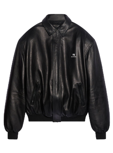 Košeľa Balenciaga Sporty B Taxi Blouson Čierna | 674318TLS010100