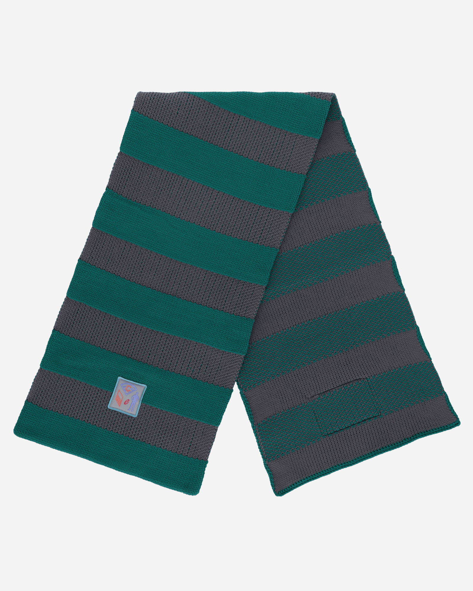 Poly Knit Stripe Scarf