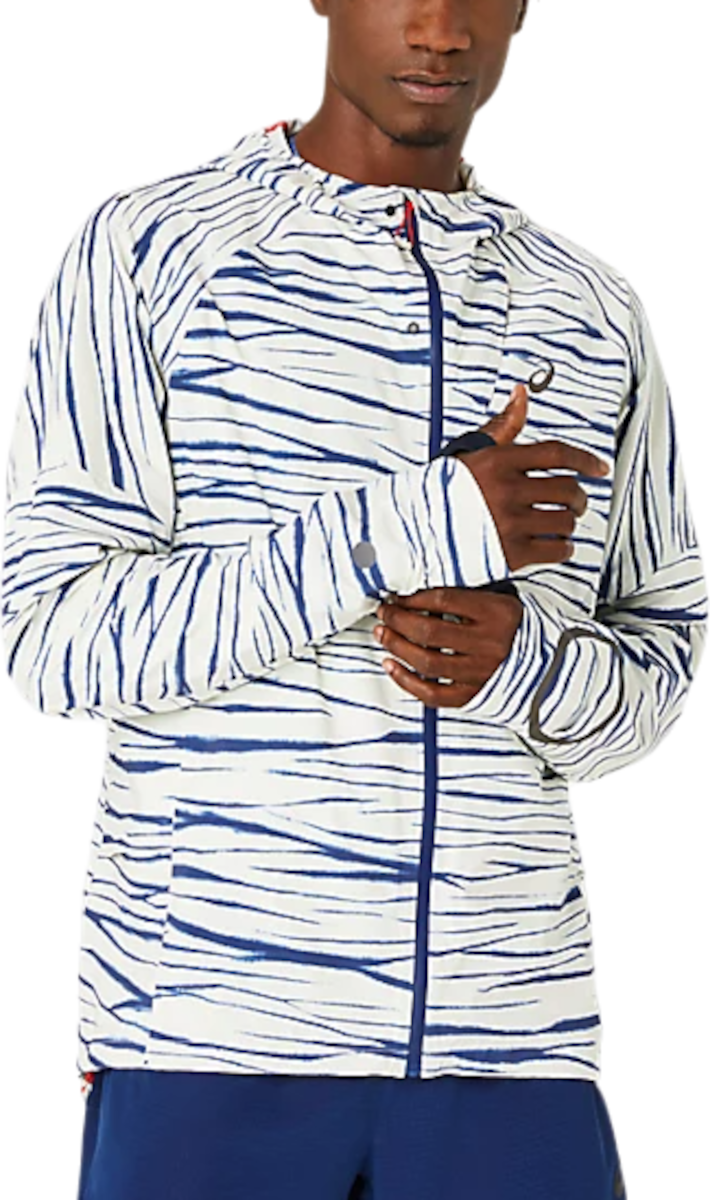Bunda Asics METARUN SHIBORI WATERPROOF JACKET Biela | 2011d124-200, 0