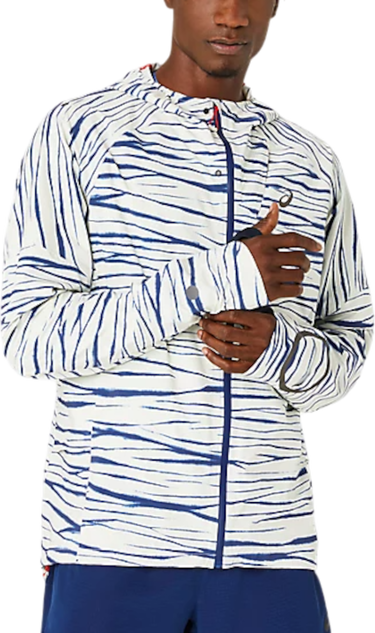 Bunda Asics METARUN SHIBORI WATERPROOF JACKET Biela | 2011d124-200, 0