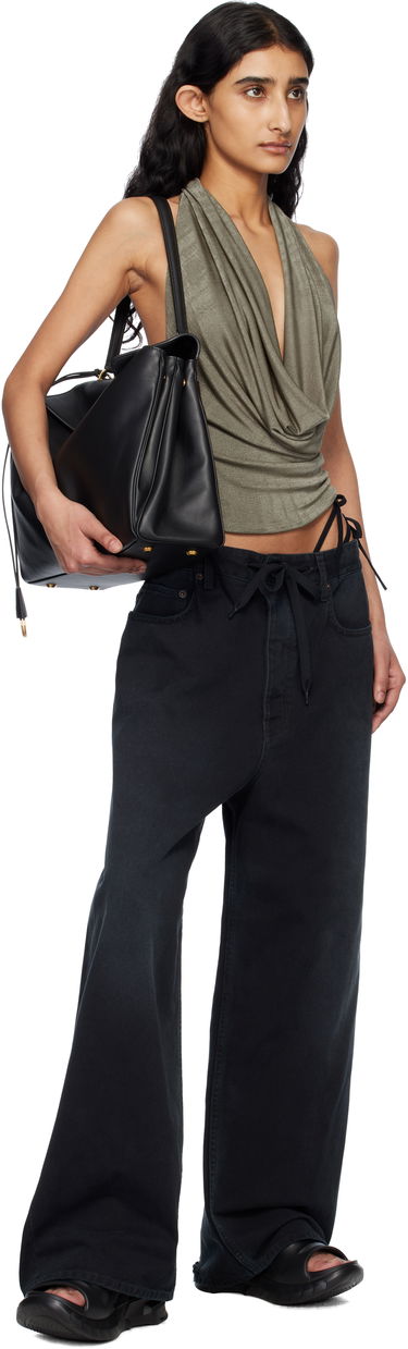 Tielko MISBHV MISBHV Cowl Neck Halter Top Zelené | 250W143, 3