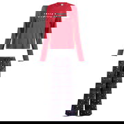 CPFM Long Sleeve & Flannel Pant Sleep Set Santa'S Fav Print