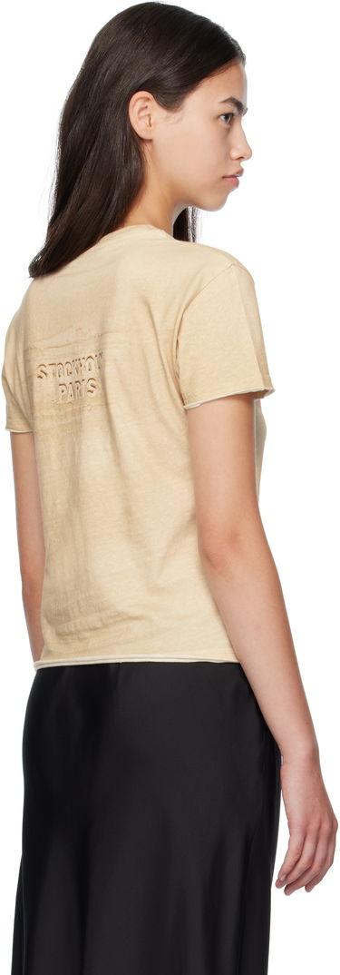 Tričko Acne Studios Acne Studios Logo Print T-Shirt Béžová | AL0472-, 2