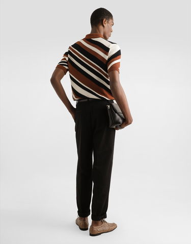 Polo tričko Dolce & Gabbana Dolce & Gabbana Striped Short-Sleeved Knit Polo Shirt Rôznofarebný | GXZ64TJFMMSM9492, 2