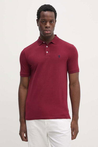 Polo tričko Polo by Ralph Lauren Burgundy Polo Shirt Červená | 710941439, 0