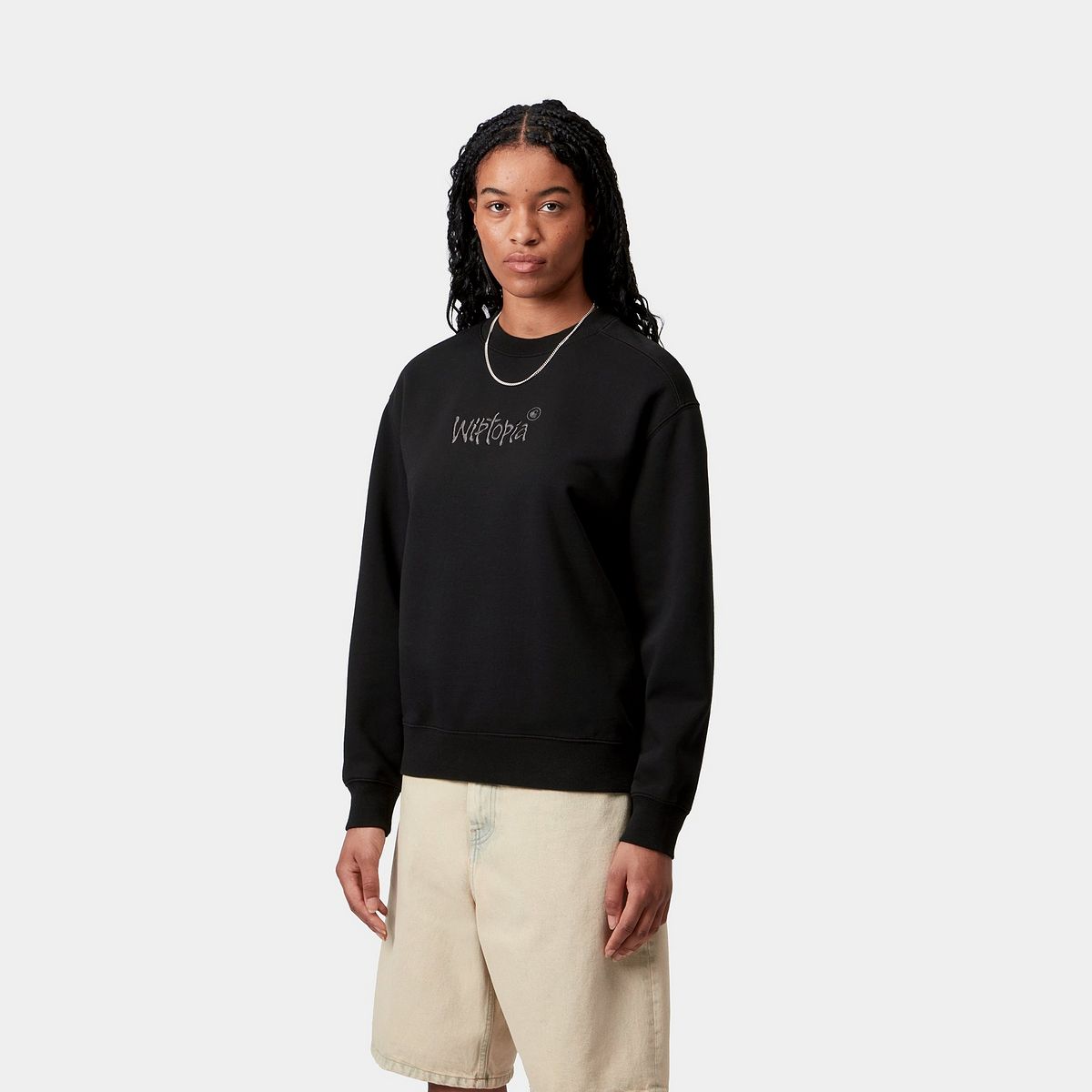 Mikina Carhartt WIP W' Wiptopia Script Sweatshirt Čierna | I035515_26, 0